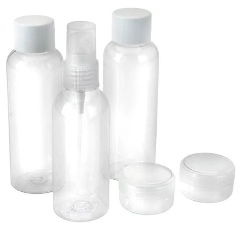 Rejse Flasker - 5 dele - Klar Eco Friendly Material
