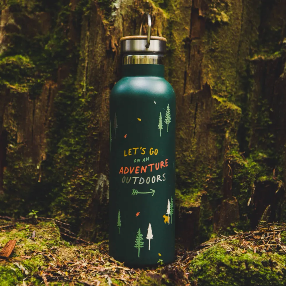 Roadtyping Thermoflaske - 750 ml. Lets go outdoors bottle