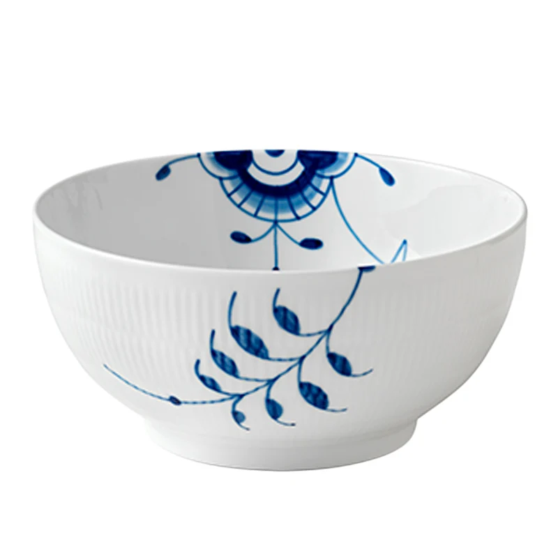 Royal Copenhagen Blå Mega Riflet skål 310 cl