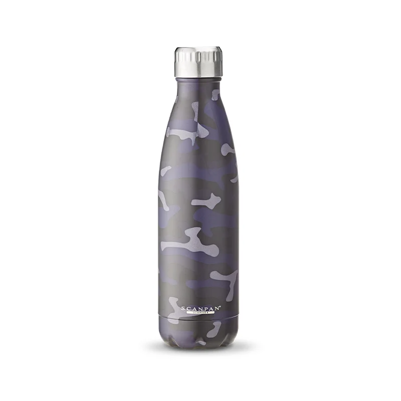 TO GO Scanpan drikkeflaske 500 ml blå camouflage