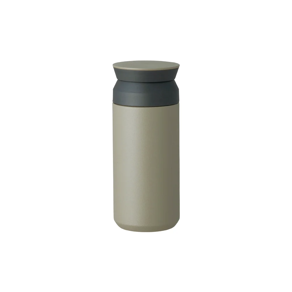 Silicone Låg Kinto travel tumbler 350 ml - khaki