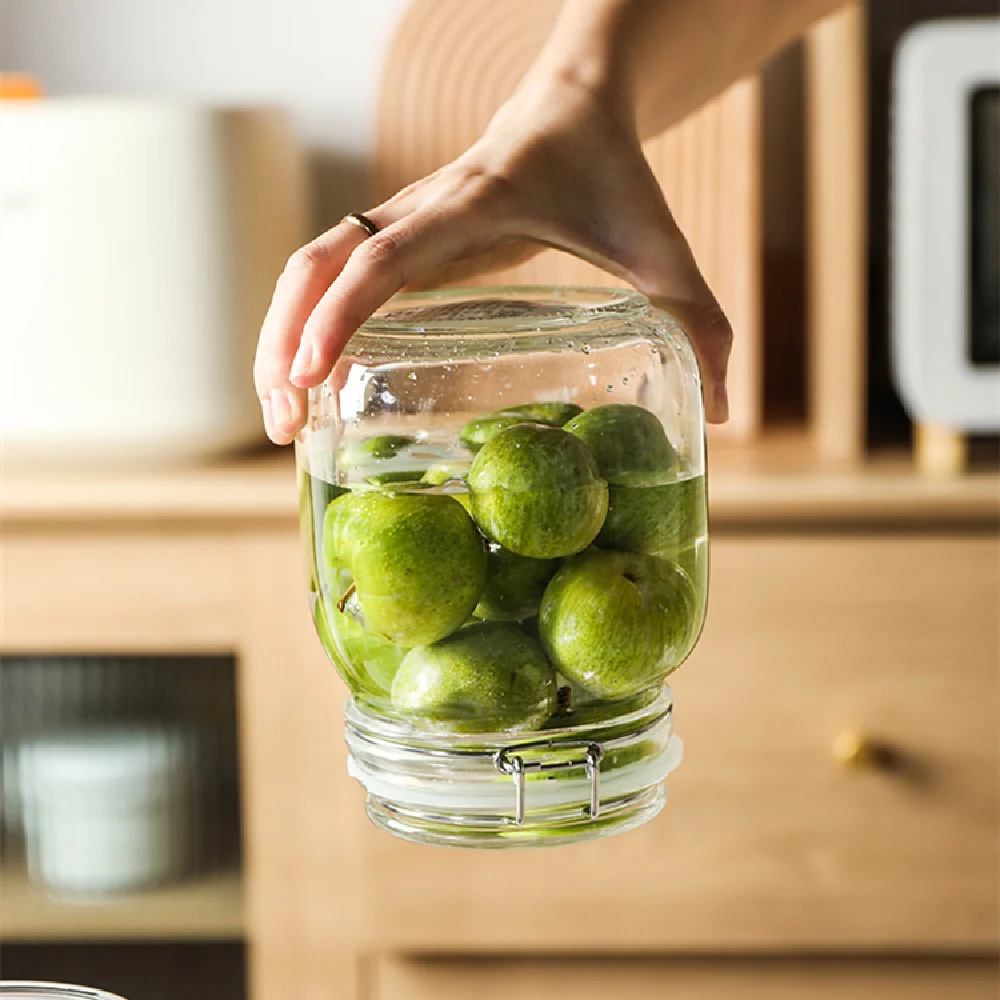 CrystalLock opbevaringskrukke i glas Simply Home
