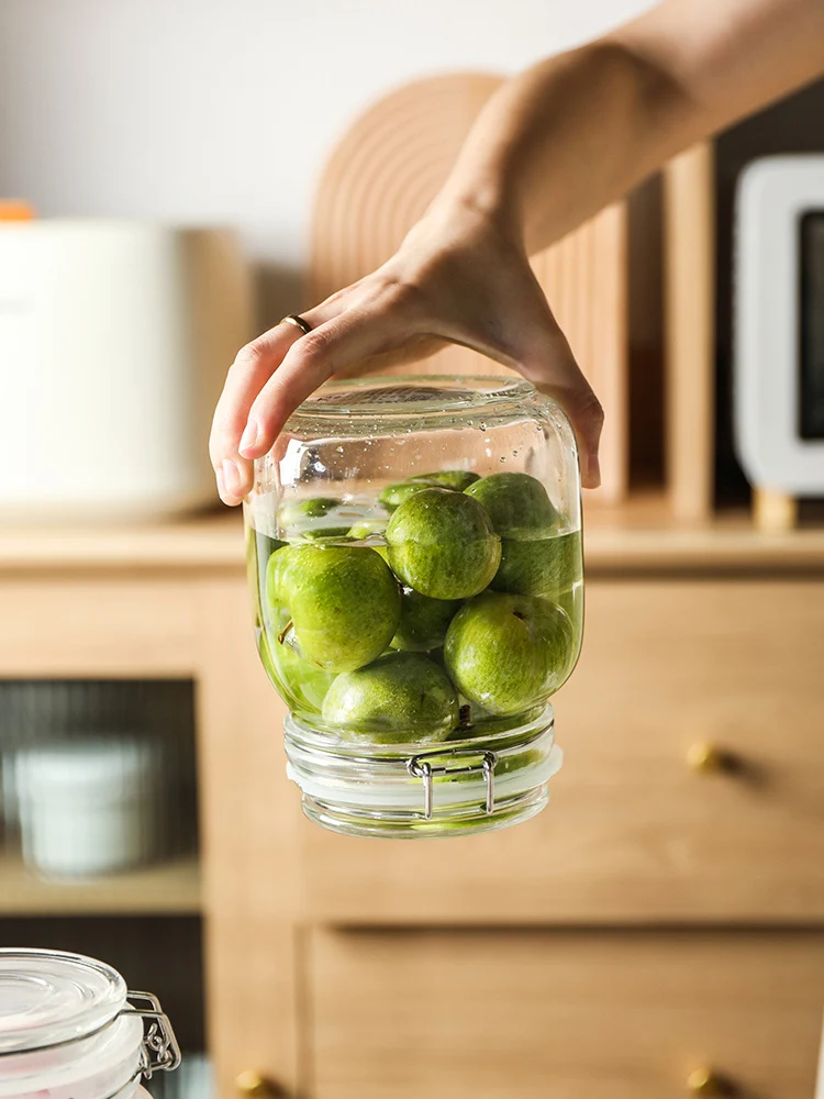CrystalLock opbevaringskrukke i glas Simply Home