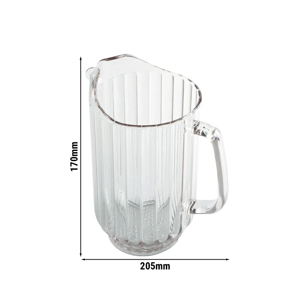 (6 stk.) CAMBRO | Kande - 1,8 liter - med hank - Transparent