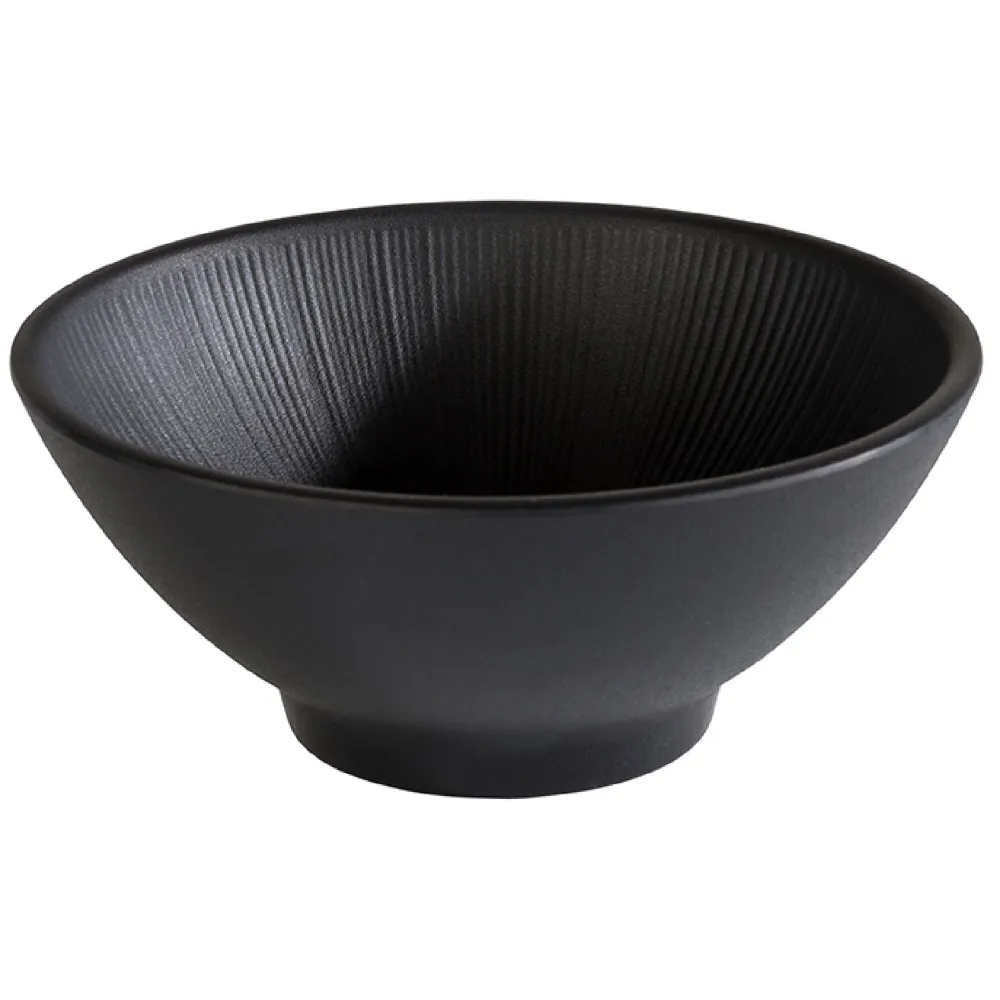 (6 stk.) Skål - NERO - Melamin - 0,5 Liter - Ø 160mm - Onyx
