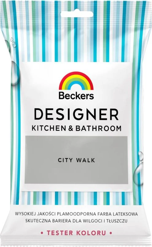 Tester af farve Beckers Designer Kitchen&Bathroom City Walk 0,05 l Carry Loop & Straw