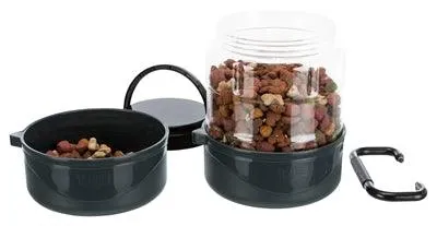 Trixie Voer- en Drinkset voor Onderweg – 2 Liter voeropslag + 2 Bakken voor drinken en eten Eco Friendly Material