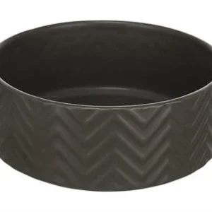 Trixie Voerbak / Drinkbak Wave Keramiek Grijs Compatible Cup Holders