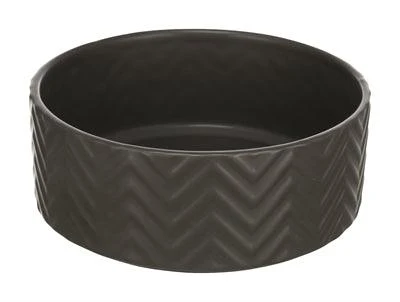 Trixie Voerbak / Drinkbak Wave Keramiek Grijs Compatible Cup Holders