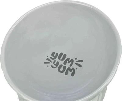 Vacuum Sealed Trixie Verhoogde Voerbak / Waterbak Keramiek Grijs