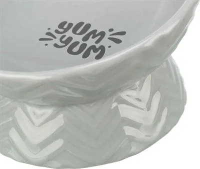 Vacuum Sealed Trixie Verhoogde Voerbak / Waterbak Keramiek Grijs