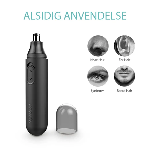 XP01™ Næsehårstrimmer – Elektrisk & Kompakt – Sort