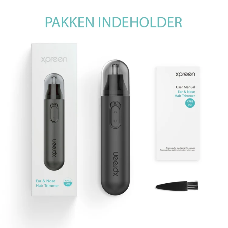 XP01™ Næsehårstrimmer – Elektrisk & Kompakt – Sort
