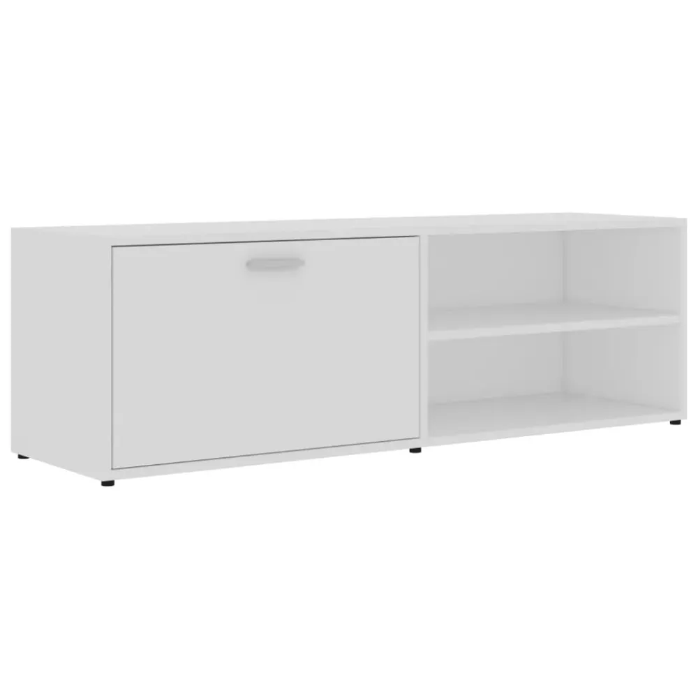 Tv-Bord 120X34X37 Cm Formulated Træ Hvid