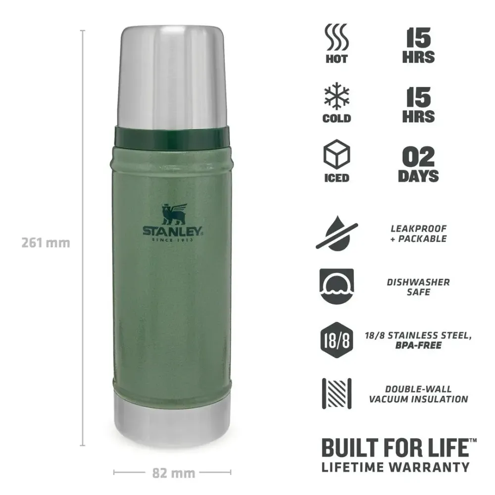 Thermos Hammertone Grøn 0,47L - Stanley