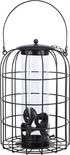 Trixie Foderdispenser med Netbeskyttelse – Sort – 26 cm