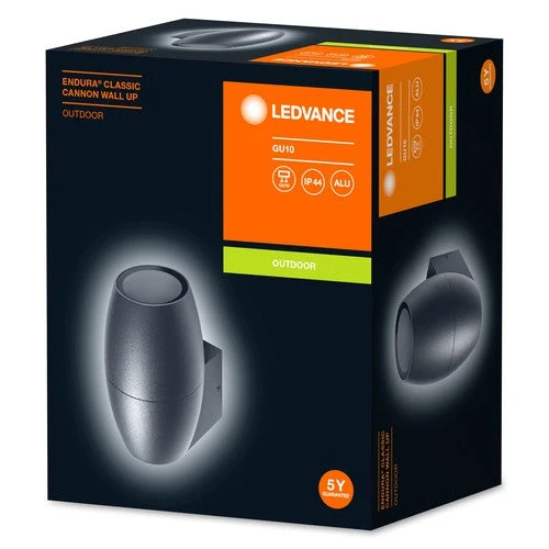 LEDVANCE ENDURA Classic Cannon Wall U GU10 120mm mørkegrå