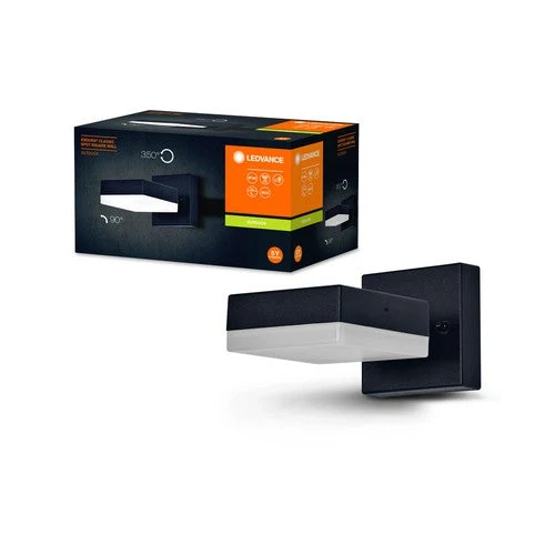 LEDVANCE ENDURA Classic Spot Square Wall GX53 sort 90mm sort