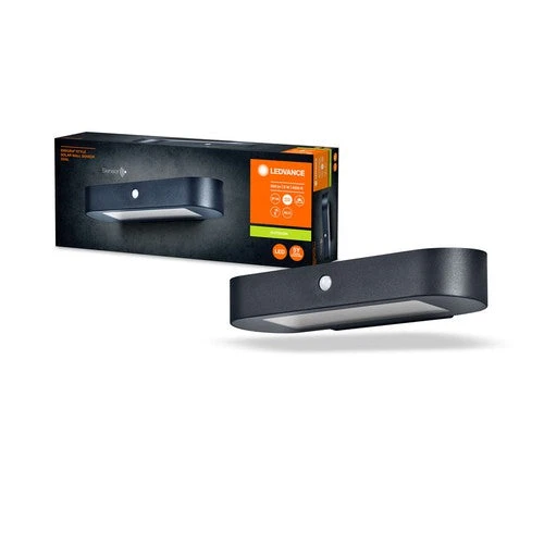 LEDVANCE ENDURA Style Oval solcelle-væglampe, sensor, 4000K
