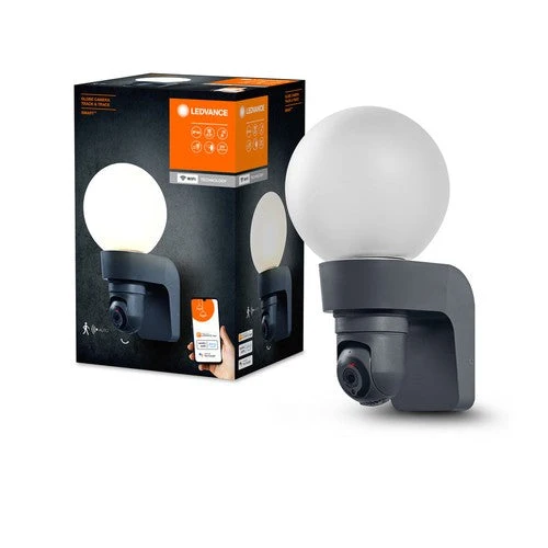 LEDVANCE SMART+ Globe Wall med Track &Trace kamera E27 IP44 WiFi