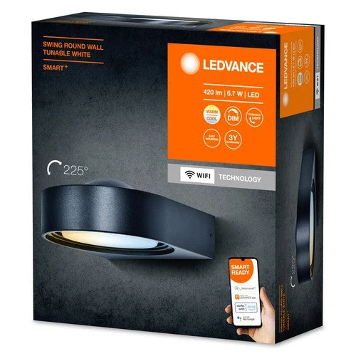 LEDVANCE SMART+ Swing Round væg 420lm 6,7W/830-865 IP44 WiFi