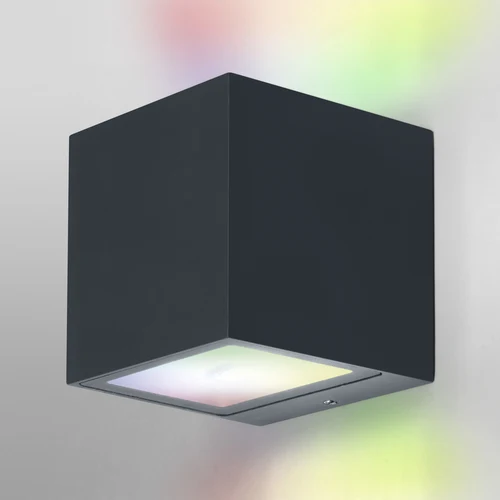 LEDVANCE Wifi SMART+ Brick WALL UPDOWN LED 8,5cm Væglampe RGBW flerfarvet 14W / 3000K varm hvid mørkegrå
