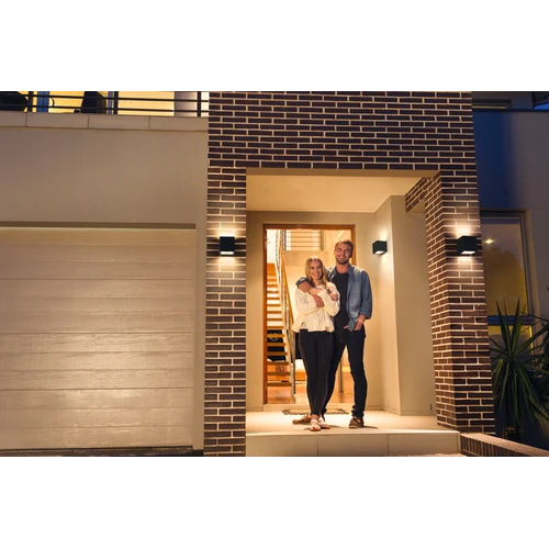 LEDVANCE Wifi SMART+ Brick WALL UPDOWN LED 8,5cm Væglampe RGBW flerfarvet 14W / 3000K varm hvid mørkegrå