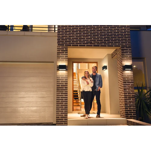 LEDVANCE Wifi SMART+ BRICK WALL WIDE UPDOWN LED-væglampe RGBW flerfarvet 14W / 3000K varm hvid mørkegrå