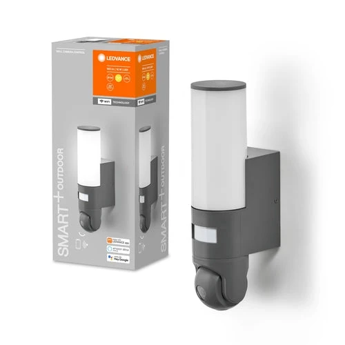 LEDVANCE Wifi SMART+ WALL CAMERA CONTROL Havelampe med HD-kamerasensor 16W / 3000K Varm hvid