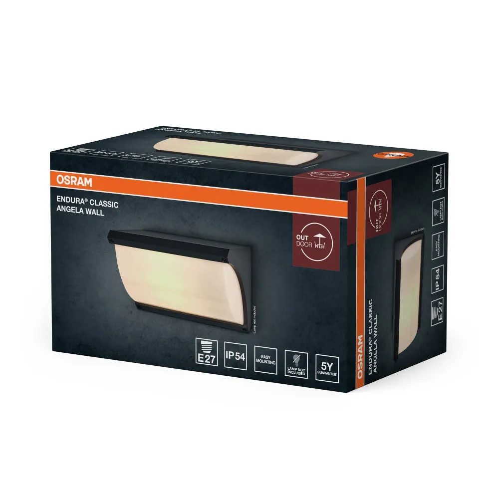 OSRAM ENDURA Classic Angela Wall E27 IP54 mørkegrå