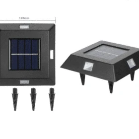 LED-solcelle lampe - dekorations- have/væglampe, 4 stk.