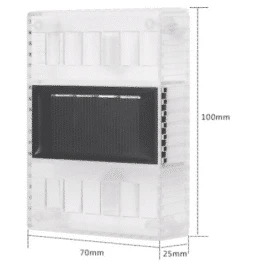 LED-solcelle væglampe (transparent), 4 stk.