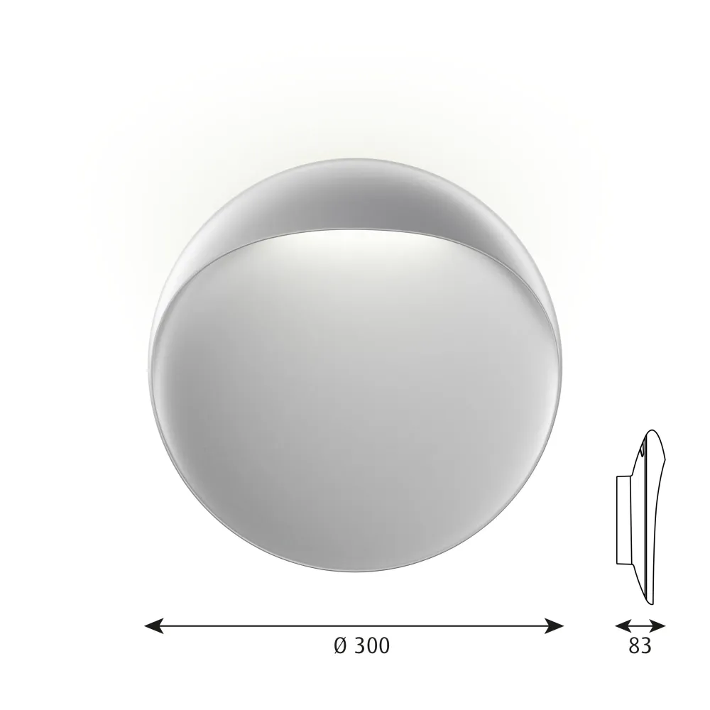 Louis Poulsen Flindt Væglampe LED - Aluminium Ø30