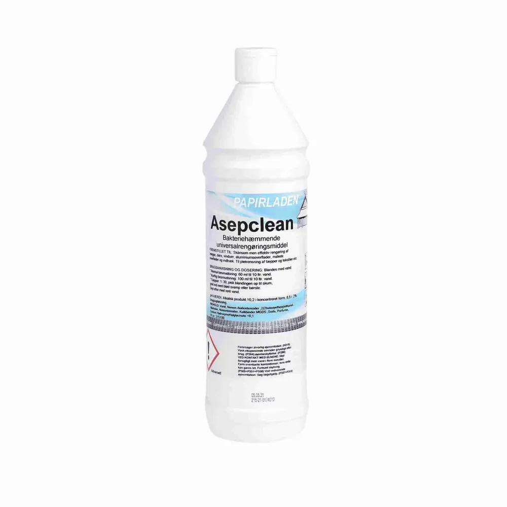 Universalrengøring Asepclean bakteriehæmmende, 1 ltr.