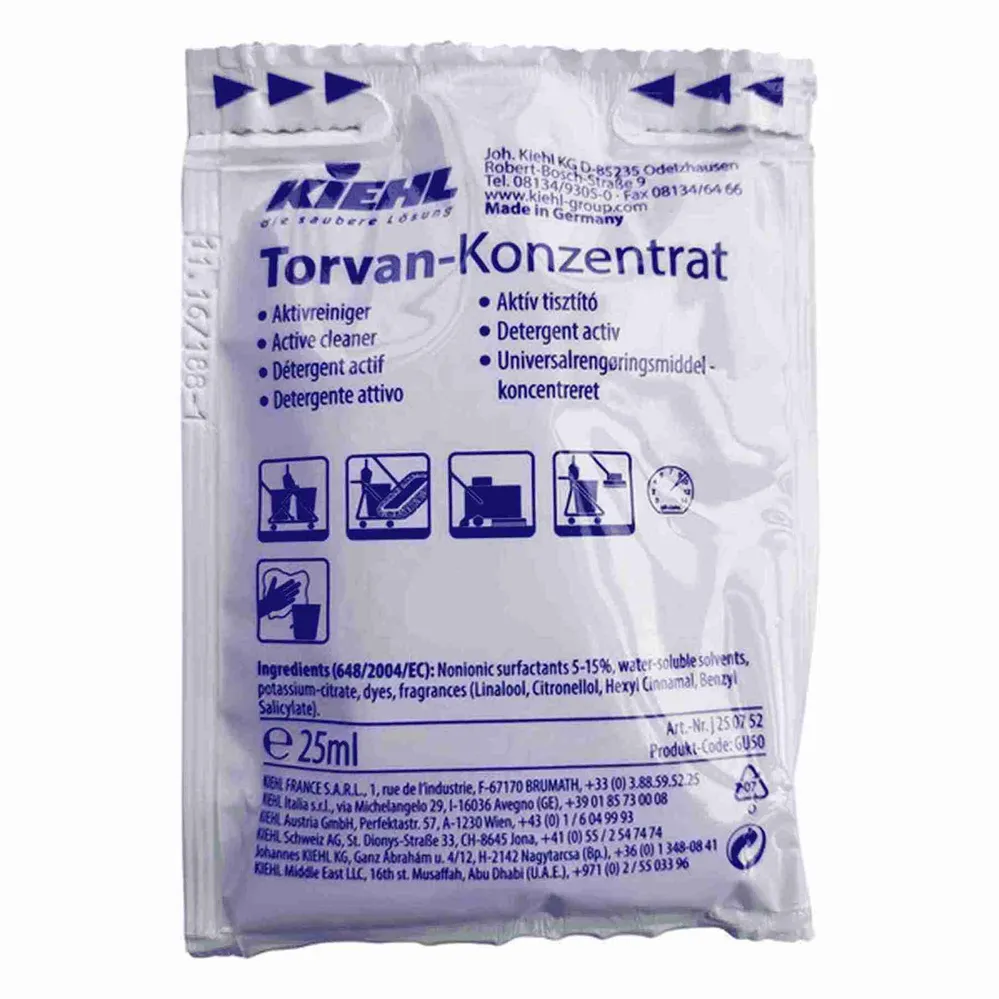 Universalrengøring Kiehl Torvan-Konzentrat, 25 ml. x 80 stk.