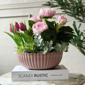 Bowl i beton look - Rosa