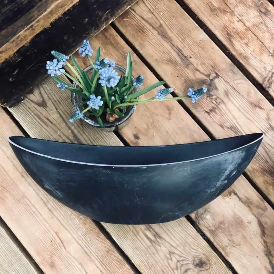 Oval skjuler i beton look - Stor - TILBUD