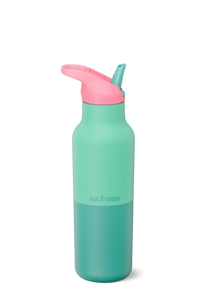 Klean Kanteen termisk vandflaske i rustfri stål med Flip Seal Sport Cap, Bay Kaleidoscope, 473 ml