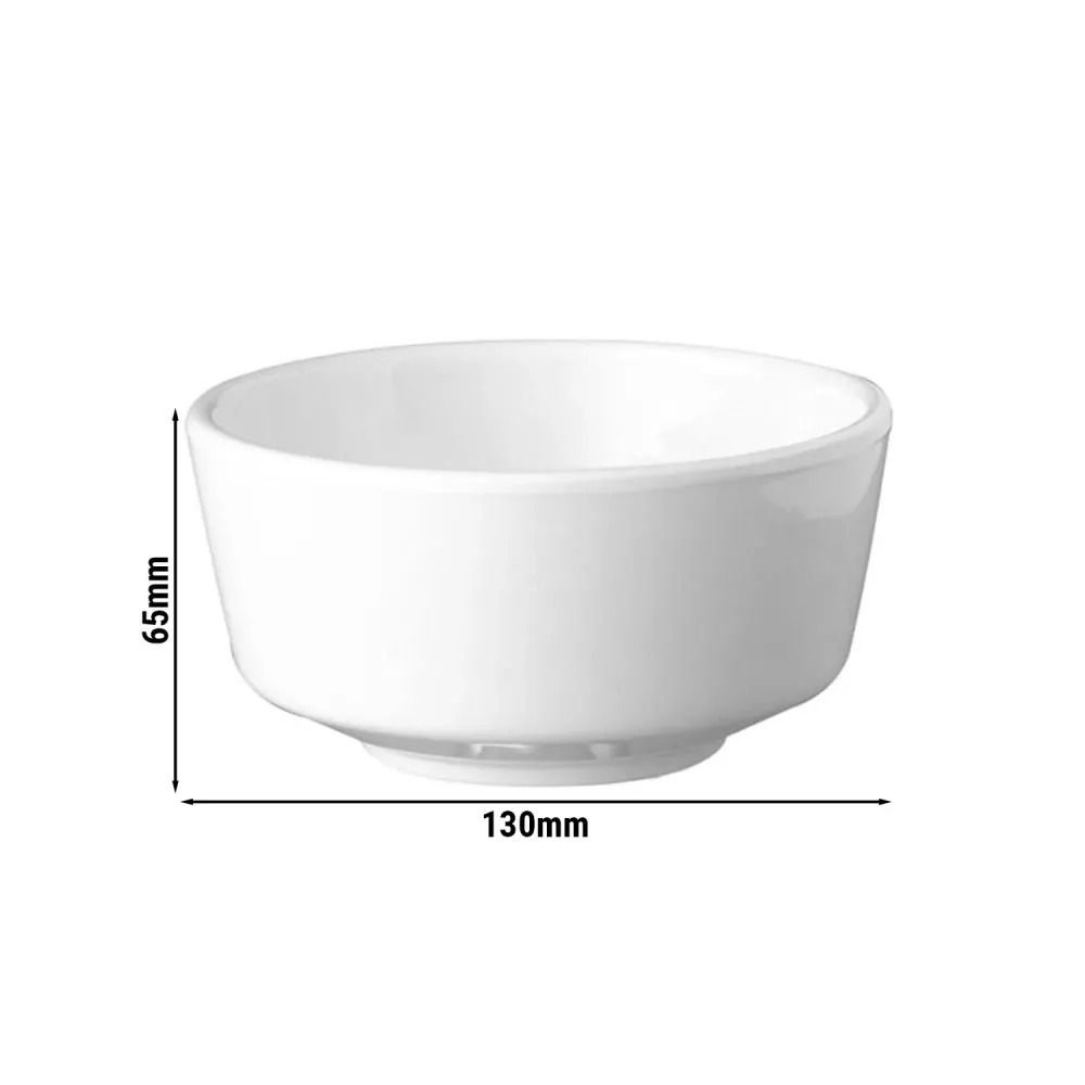 (6 stk.) Skål - FLOAT - Melamin - 0,45 Liter - Ø 130 mm - Alabast