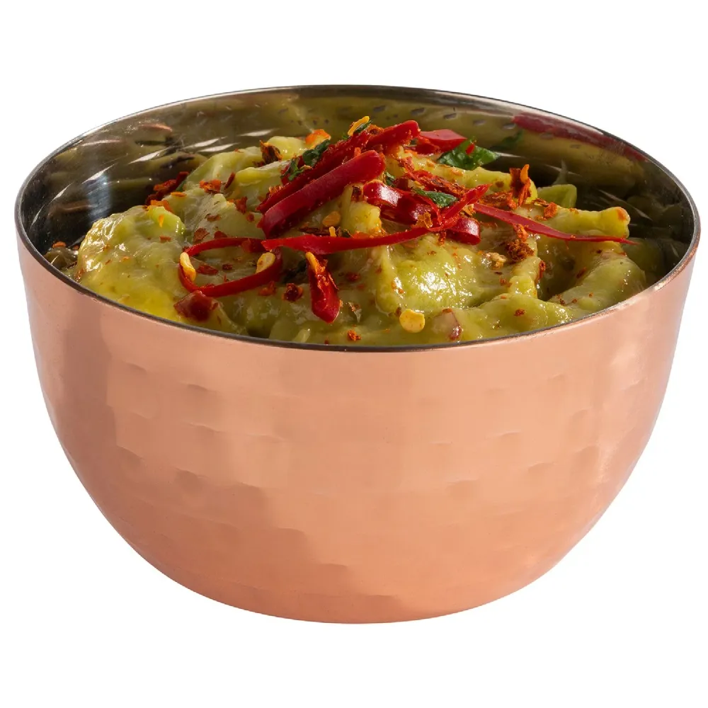 (6 stk.) Skål - MUMBAI - rustfrit stål - 0,15 Liter - Ø 85mm - penny