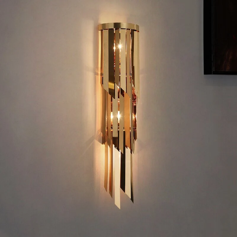 Kreativ Luksus Moderne Guld Væglampe Til Soveværelse Stue Belysningsarmatur Væglampe ATY Home Decor