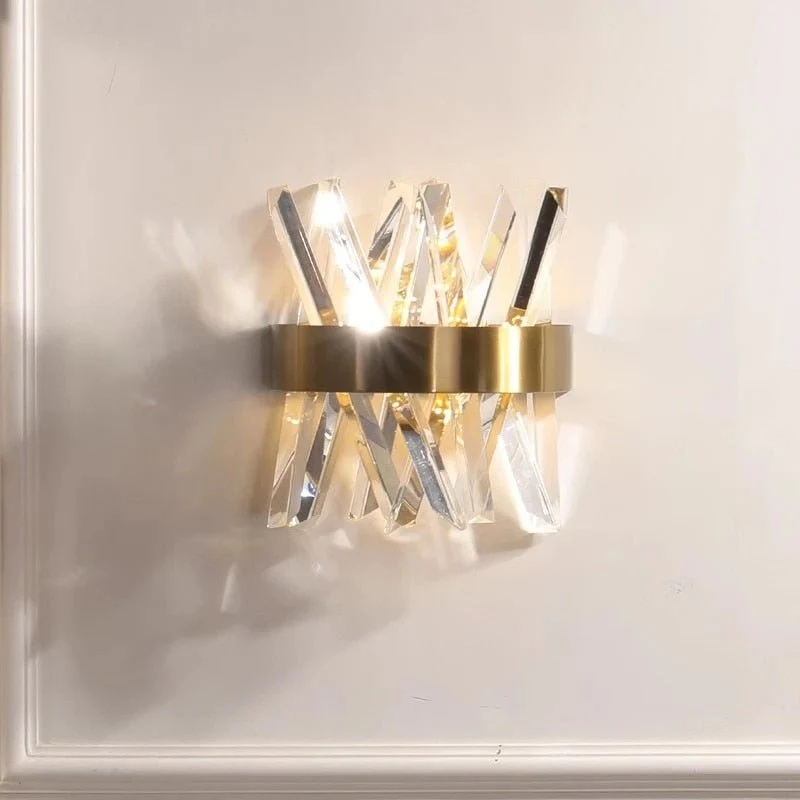 Krystal Væglampe Soveværelse Ved Siden af ​​Guld Væglamper Badeværelse Led Væglampe ATY Home Decor
