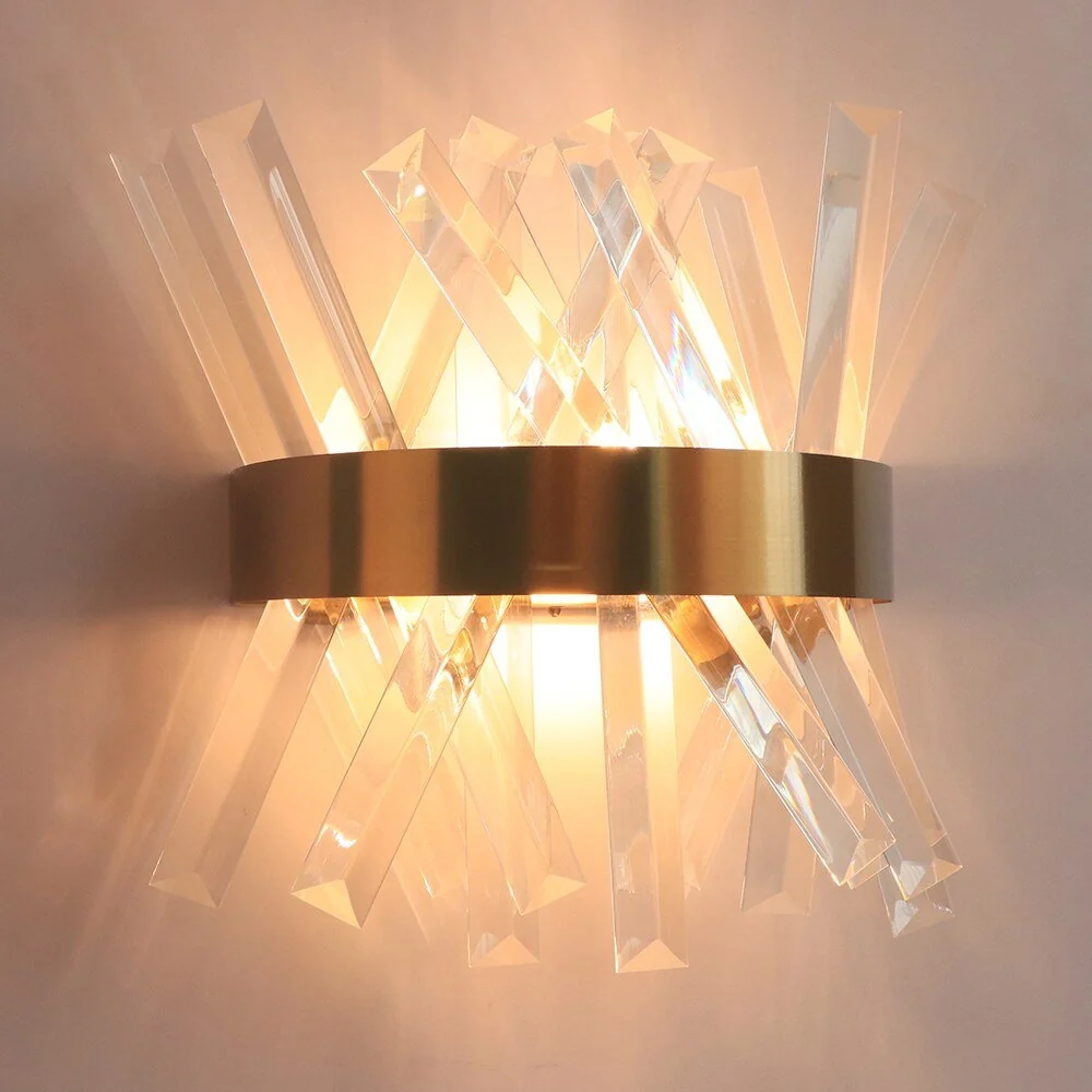 Krystal Væglampe Soveværelse Ved Siden af Guld Væglamper Badeværelse Led Væglampe ATY Home Decor