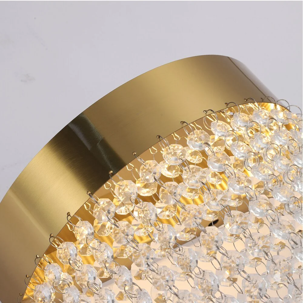 Moderne Kreativ Guld Krystal Sengelampe Led Soveværelse Lys Væg Scones Indendørs Krystal Luster ATY Home Decor