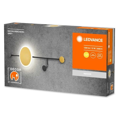 LEDVANCE DECOR Perchero knager 770 mm, grå