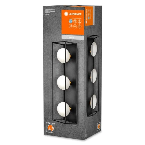 LEDVANCE DECOR Square 3XG9 IP44 500mm sort