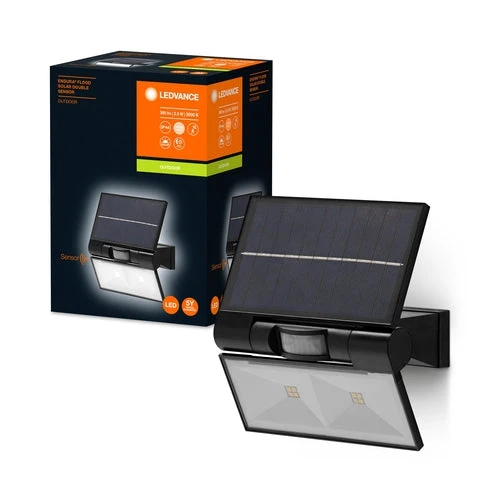 LEDVANCE ENDURA STYLE SOLAR DOUBLE spotlight med sensor 2,90W / 3000K Varm hvid