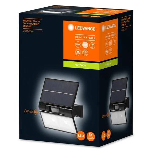 LEDVANCE ENDURA STYLE SOLAR DOUBLE spotlight med sensor 2,90W / 3000K Varm hvid