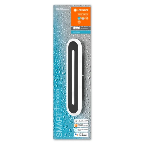 LEDVANCE SMART+ Wall Orbis Bath 1200lm 13W/830-865 300x70mm sort IP44 WiFi