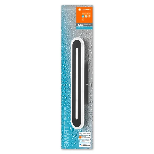 LEDVANCE SMART+ Wall Orbis Bath 1600lm 17W/830-865 400x70mm sort IP44 WiFi